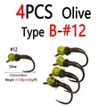 4pcs Olive Size 12 B