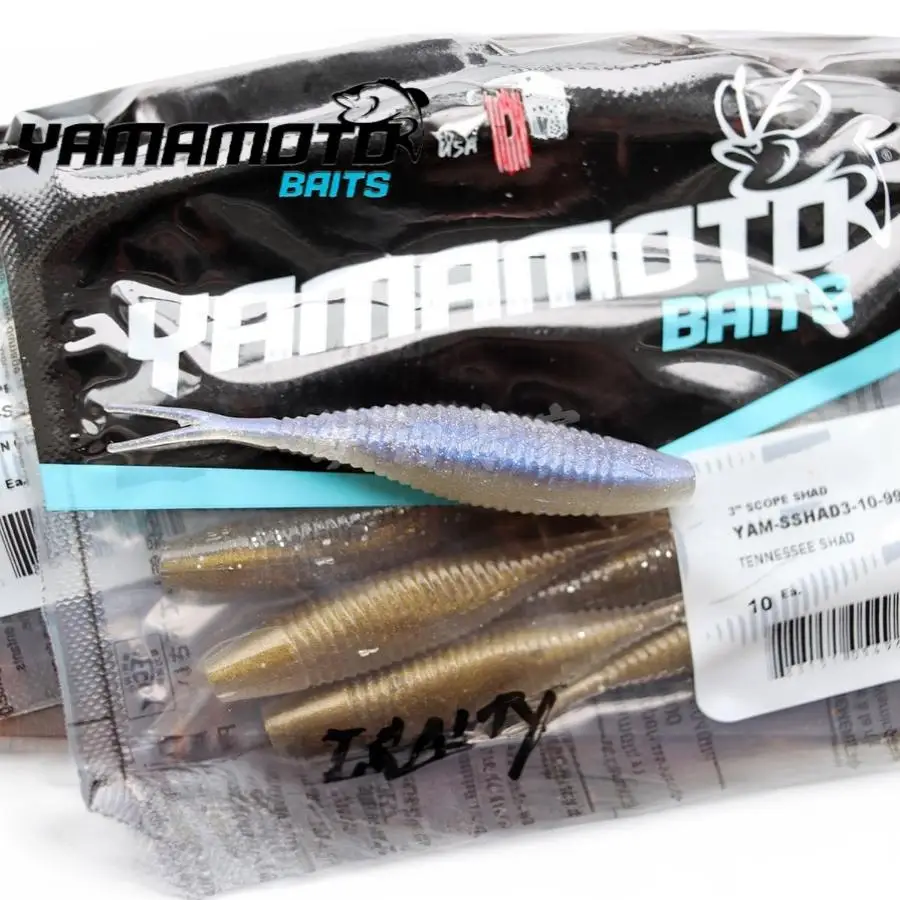 American Yamamoto 3 pulgadas alcance Shad Forktail cebo blando Mino, cebo falso flotante perca pesca de alta presión