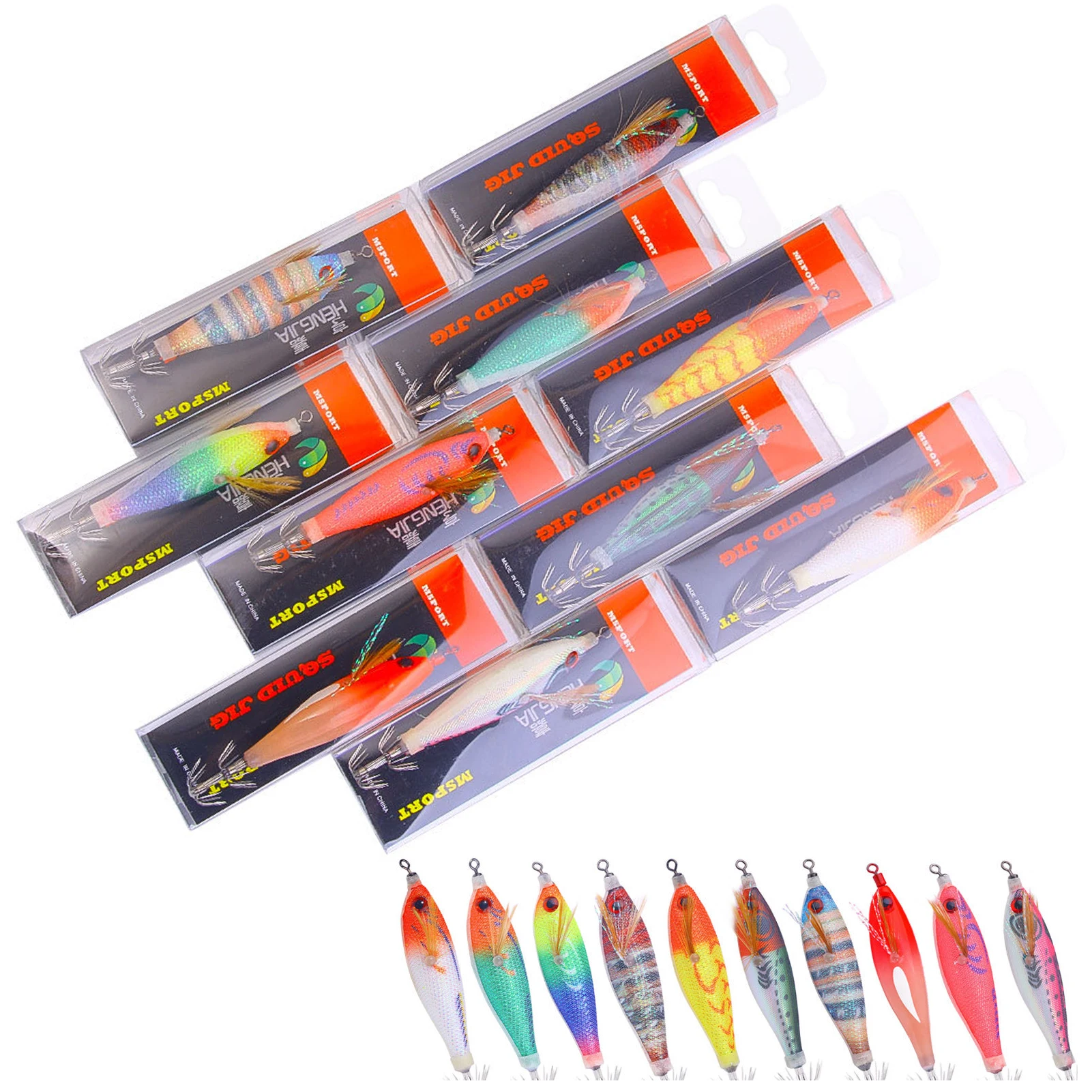 FREE FISHER Señuelo para calamar luminoso Jigging – Sepia - imagen 5