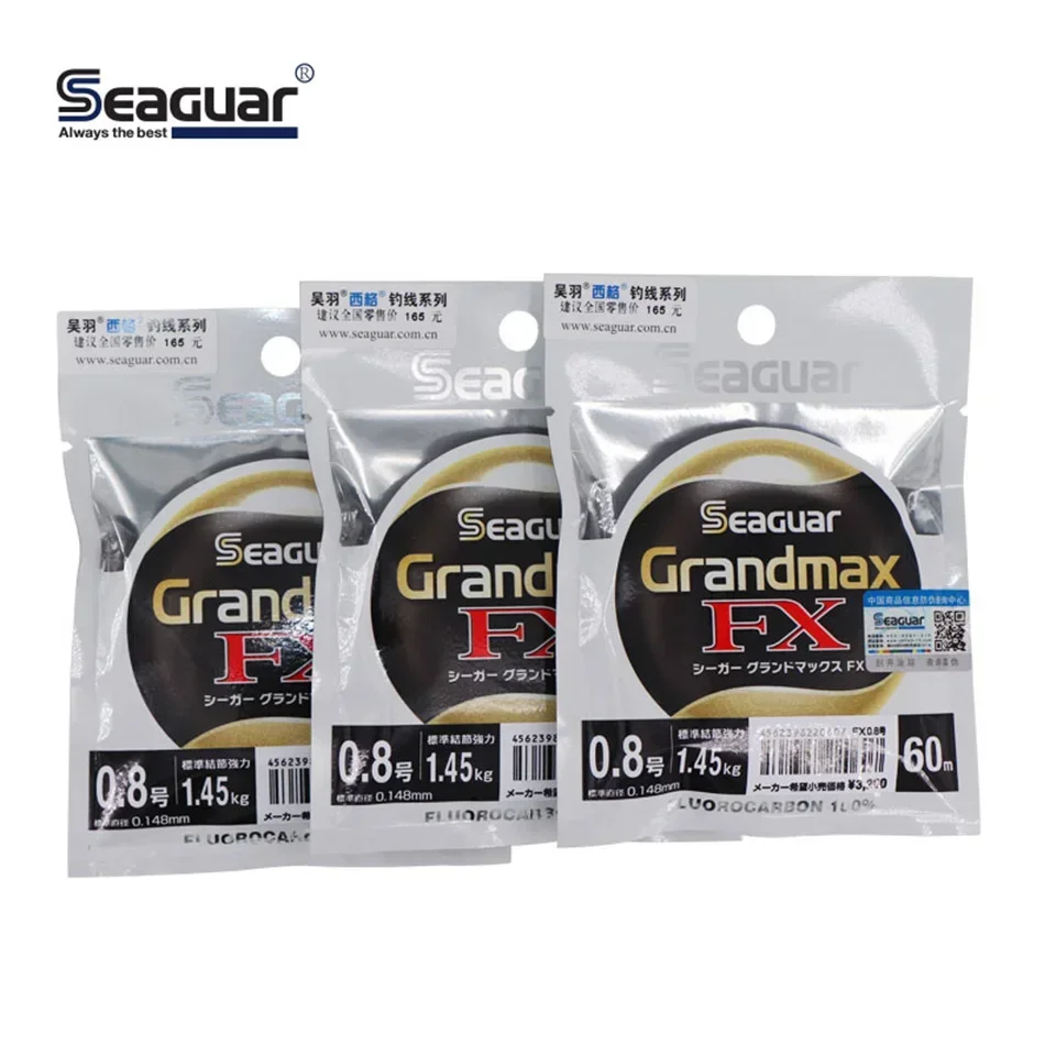 Japón SEAGUAR GRAND MAX FX 60M 100% hilo de pescar de fluorocarbono 0,65 KG-13,0 KG buena potencia resistente al desgaste transmisión de luz - imagen 2