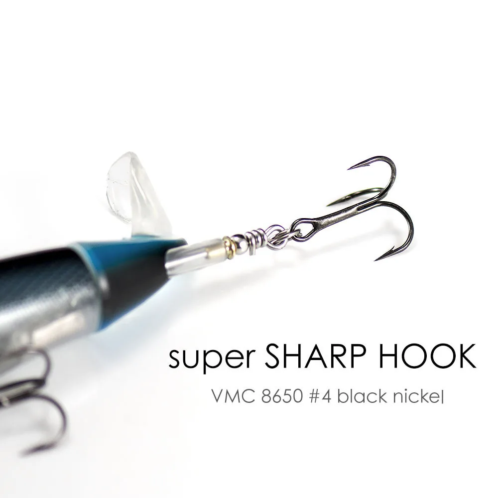 Plopper Whopper de superficie Countbass con ganchos VMC 110mm 4-21/64" 19,7g 11/16 oz, cola giratoria suave Wobbler Popper Topwater - imagen 3