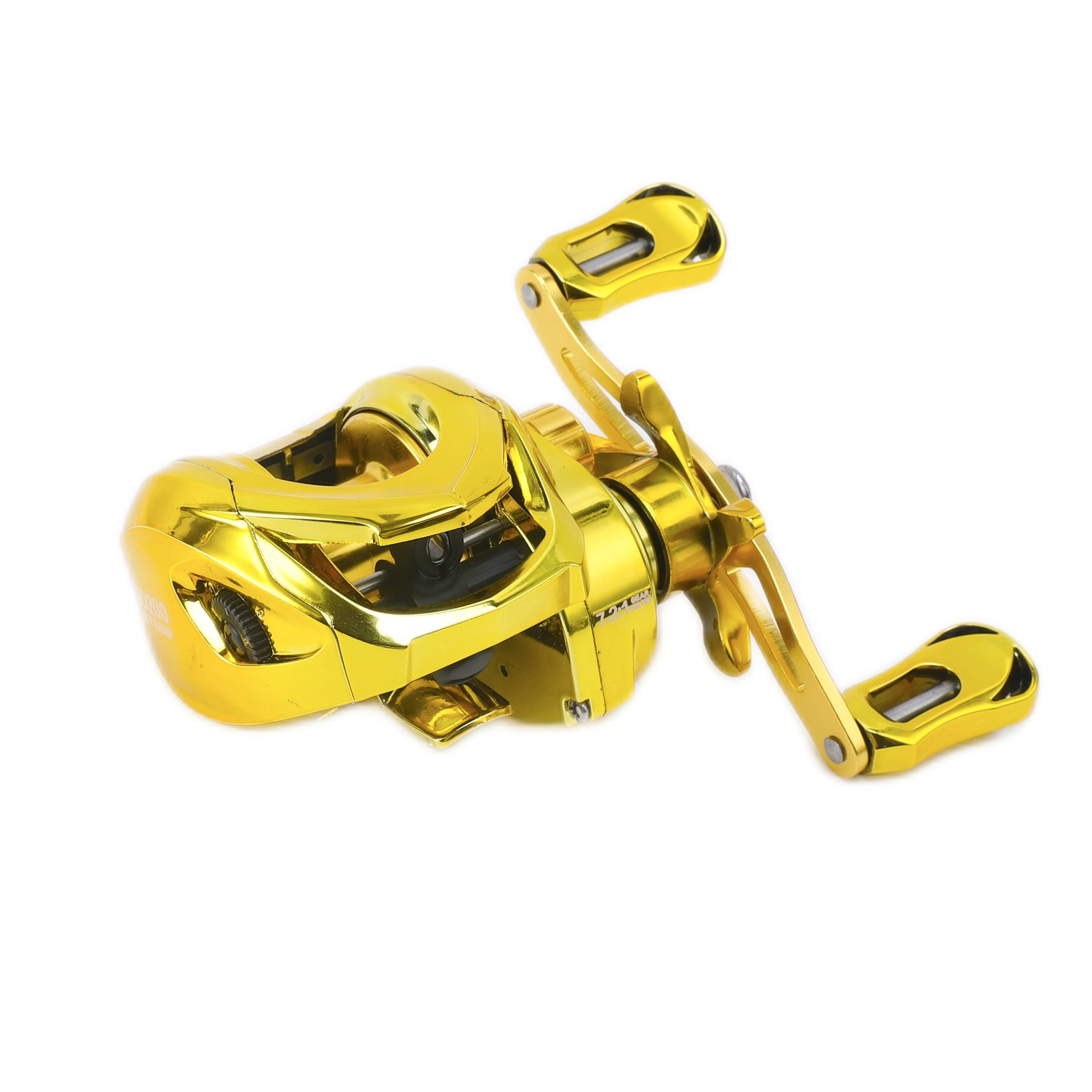 Carrete de pesca BILLINGS GD Series 7,2: 1 con relación de engranaje Baitcasting, carrete de pesca BB de acero inoxidable 5 + 1 con arrastre máximo de 18 lb/8,16 kg, Ta de pesca - imagen 3