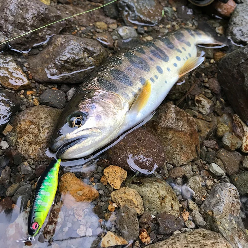 Mini Señuelos de Pesca de pececillo de hundimiento rápido, 50mm, 3,5g, Wobbler, Jerkbait, cebo Artificial, señuelo, trucha, lubina, Swimbait, equipo de pesca - imagen 5