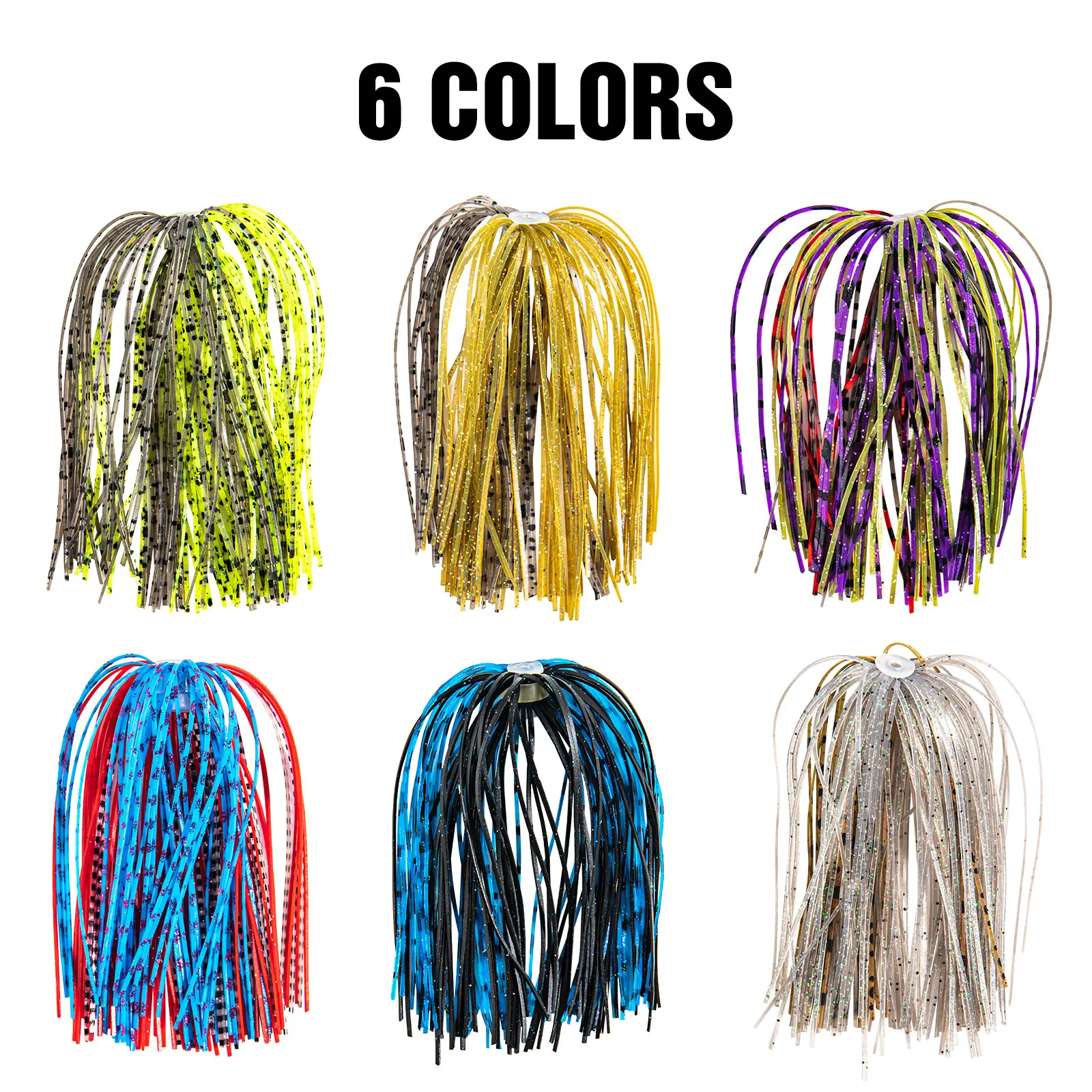 Goture Jigs de silicona con falda giratoria para lubina - imagen 5