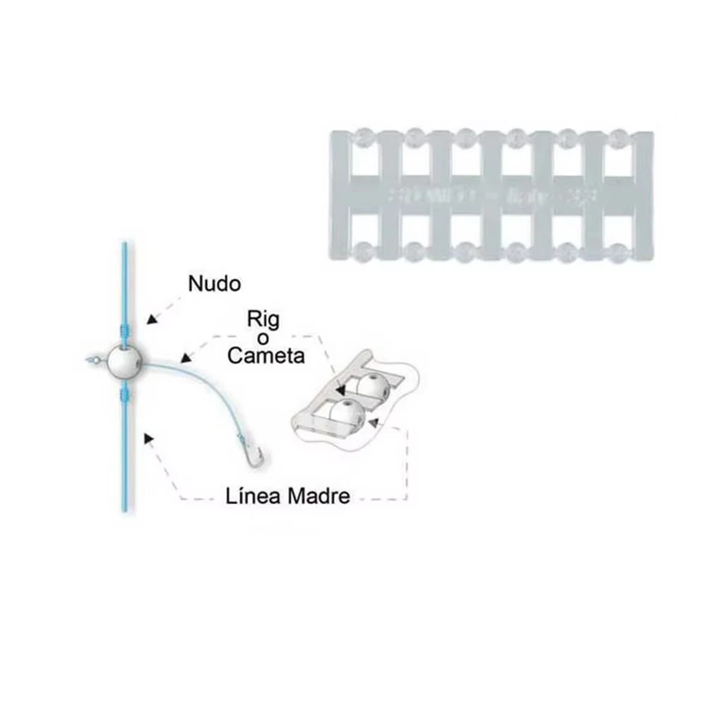 100 47mm/50mm transparent plug drill bits, fishing cross beads, floating balls, double luminous space beans - imagen 3