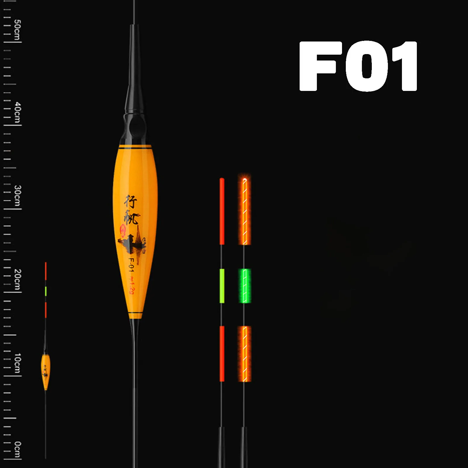 Flotador de pesca noctilucente, flotadores de pesca electrónicos LED, flotador de pesca automático portátil, Color brillante nocturno, mordedura de pez de cola larga - imagen 4