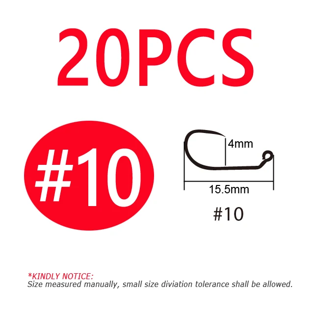 20PCS Size 10