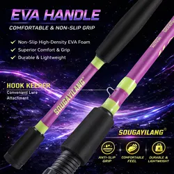 Caña Sougayilang ultrasensible – Mango EVA para pesca de lubina y trucha