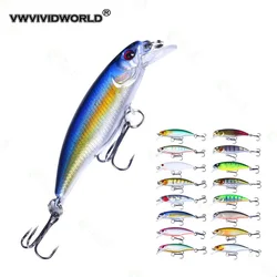 VWVIVIDWORLD VH10-color sumergible Minnow 6CM4.3G cebo falso biónico 16 colores cebo de pesca de largo alcance cebo de señuelo al por mayor