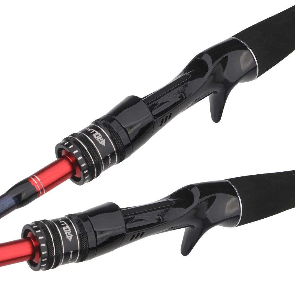 ROLLFISH 2 puntas punta sólida pulpo calamar cuttle fibra de carbono fundición caña de pescar barco de agua salada caña de Jigging ligera Action8:2/7:3 - imagen 5
