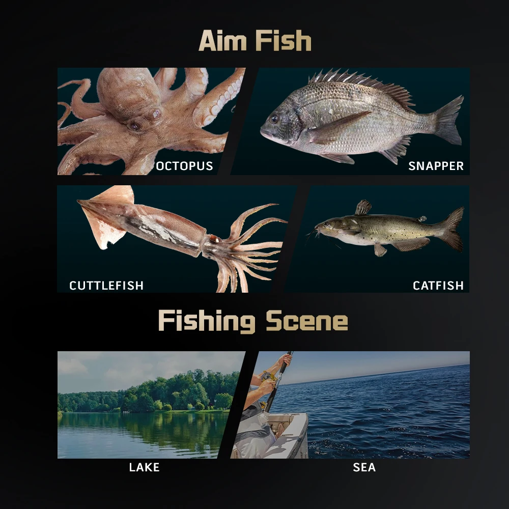 Carrete de Baitcasting SOLOLKING HIAW200 para carrete de pesca de mar de pulpo con patas web de calamar, relación de engranaje 5,4/7,2, Baitcaster de arrastre máximo de 9,5 KG - imagen 3