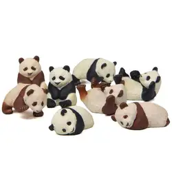 Figuras panda mini PVC – Juego para micro paisajes y jardín
