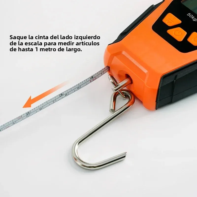 Báscula de Pesca Digital CHILENT IPX6 – 50kg con cinta métrica