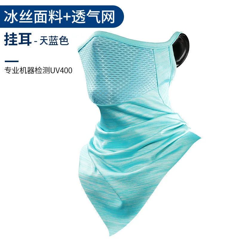 Pañuelo pesca con protección UV seda helada transpirable verano