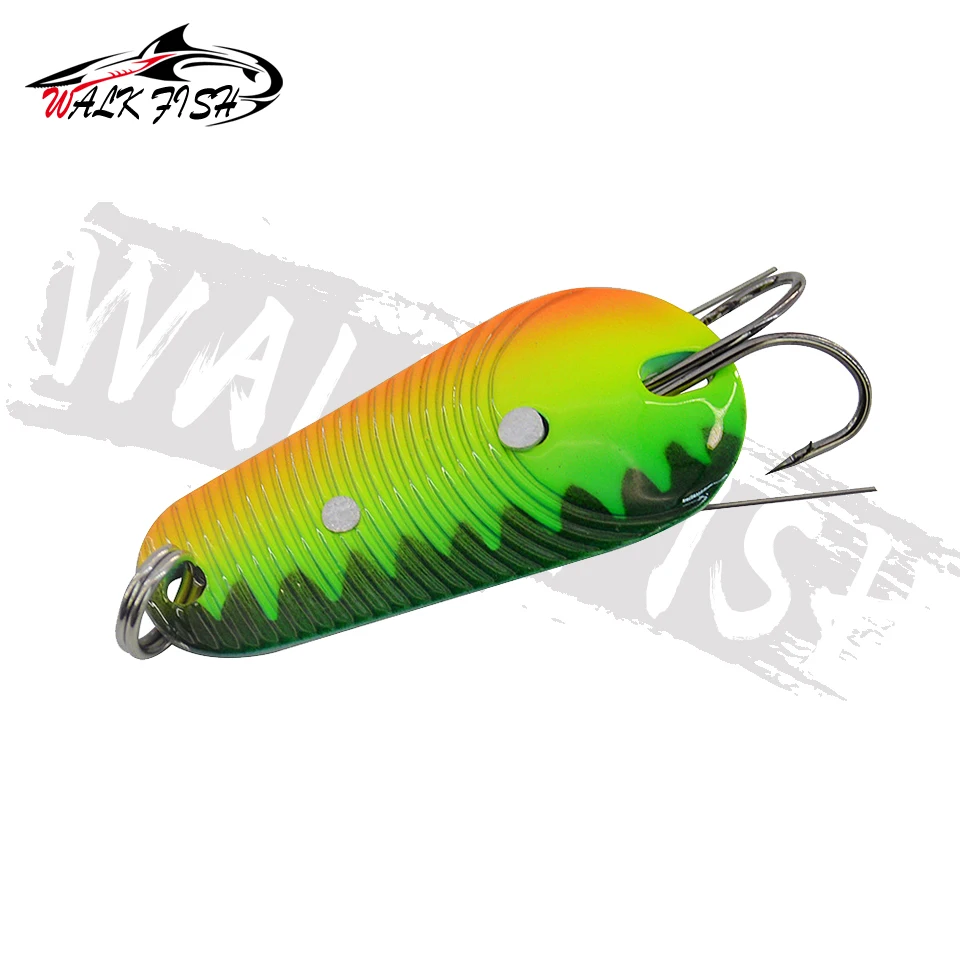 Señuelo giratorio cuchara metálico 14g WALK FISH para trucha - imagen 4