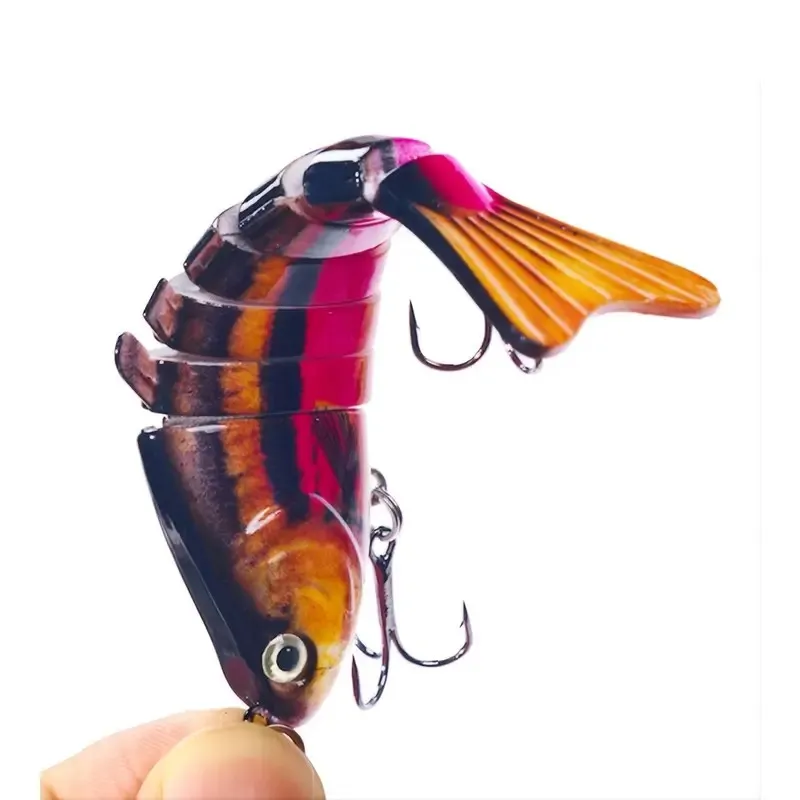 1 Uds Wobblers señuelo de pesca multisección 15g Minnow 7 cebo duro Artificial Isca articulado Crankbait Trolling Bass Pike aparejos de perca - imagen 4