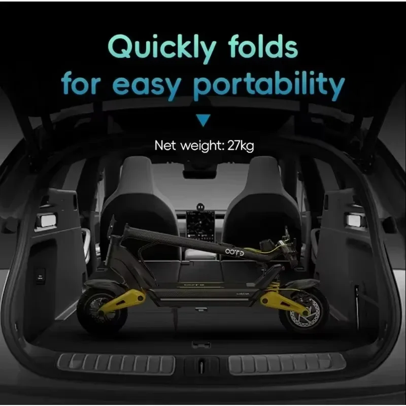 Patinete Eléctrico Plegable OOTD S10 – 1400W con 70 km de autonomía - imagen 5