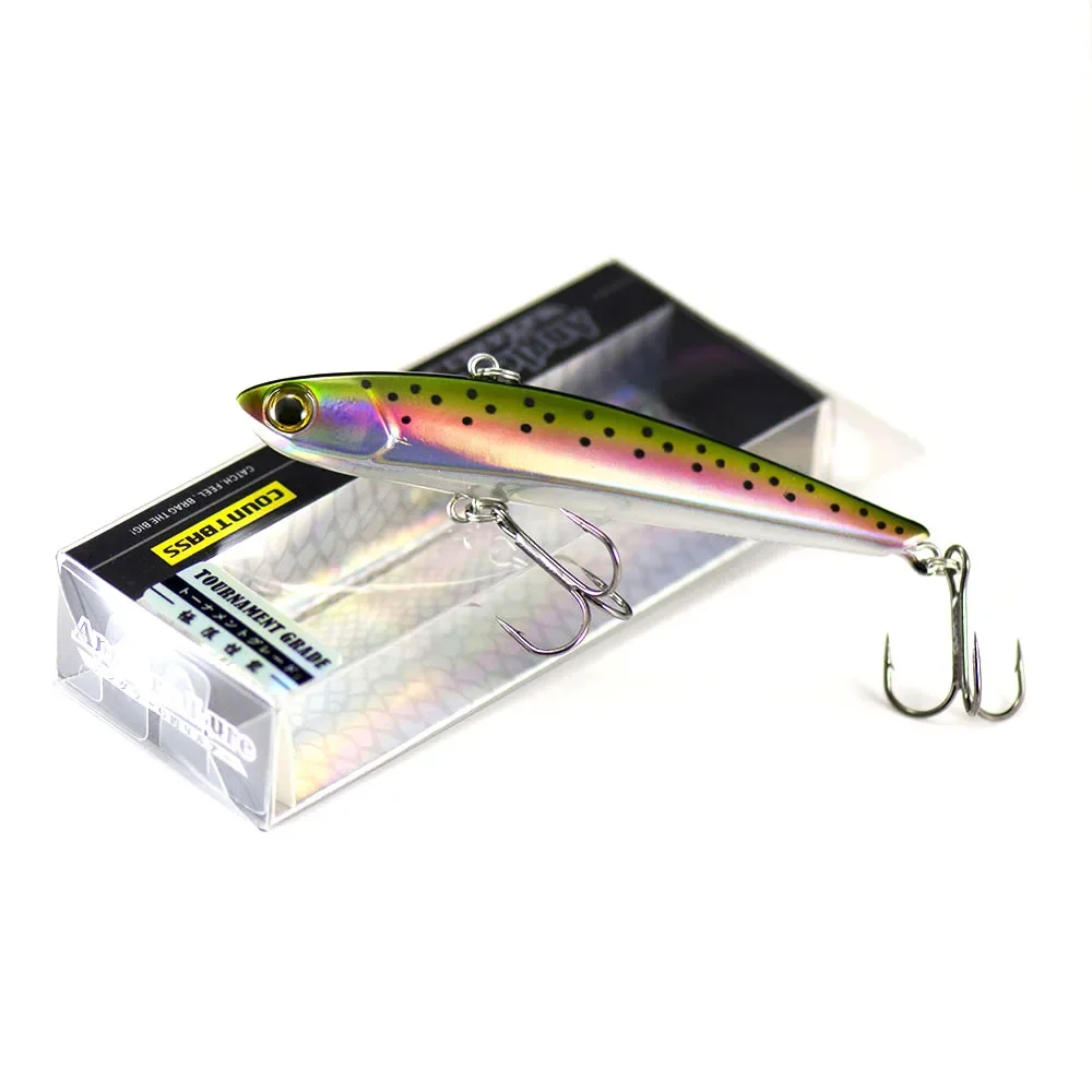 Cebo duro con vibración COUNTBASS, 65mm, 75mm, 90mm, señuelo de pesca que se hunde, Crankbait sin labios para pescador, cebo duro Wobbler Leurre - imagen 2