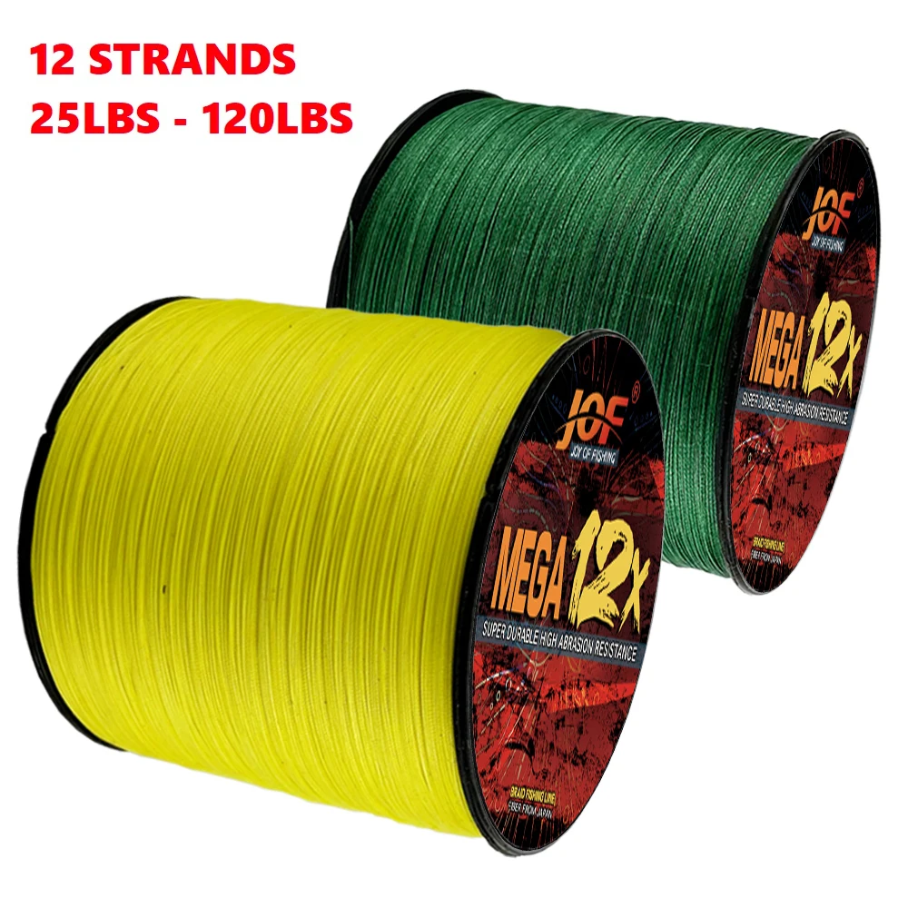 Línea de pesca de carpa JOF, 300M, 500M, X12/16 hebras trenzadas, multifilamento japonés, alambre de PE, aparejos suaves súper fuertes y duraderos, 11,3-91KG - imagen 2