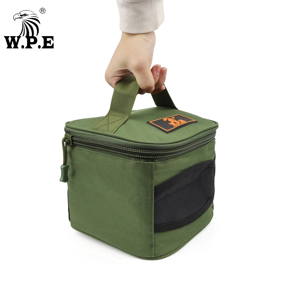 W.P.E-Bolsa de Pesca de 1 piezas, Oxford bolso de tela, aparejos de rueda de carpa 500-10000, bolsa de carrete de Pesca, accesorios de Pesca impermeables - imagen 3
