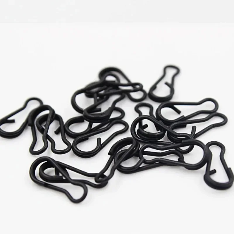 50 Uds. De acero inoxidable para pesca, Pin de presión enganchado, conector de Clip Fastlock, herramienta de accesorios para aparejos de pesca - imagen 4