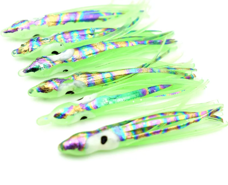 XLURES cebo falso de calamar de simulación láser luminoso, barco de pesca de mar, pistola de oro especializada en cebo auxiliar para enhebrado de anzuelos - imagen 5