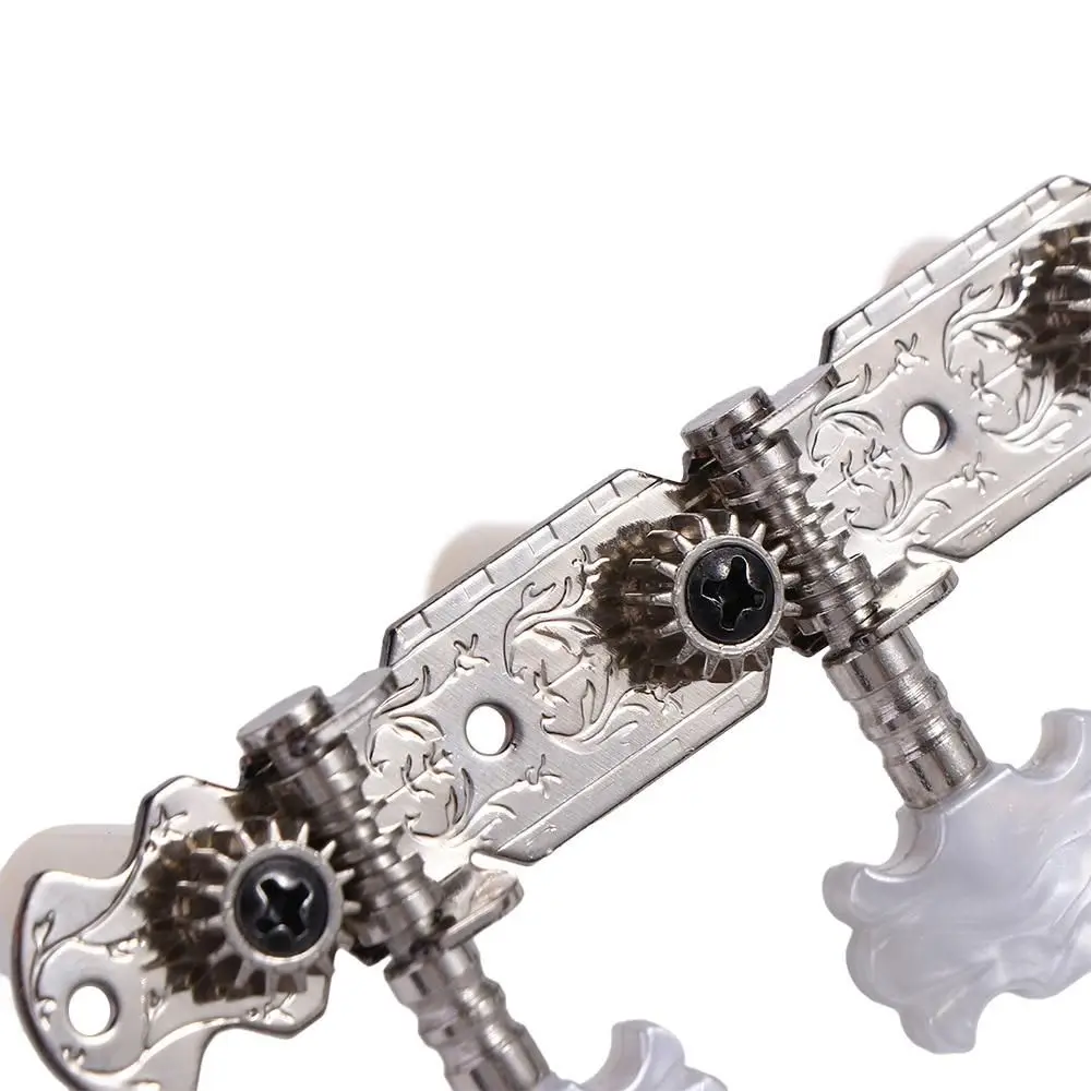 Mecanismo de bobinado superior, sintonizadores de teclas, cabezales de máquina, perilla de afinación de guitarra, clavijas de afinación, botón de cuerda de guitarra - imagen 2