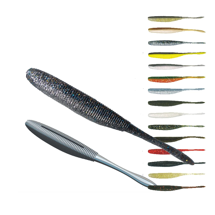 KESFISHING-señuelo de pesca que se hunde con cola, cebo de silicona Artificial suave, Wobbers de 125mm para pesca de lubina, el mejor señuelo - imagen 5