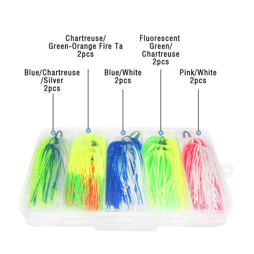 Kingfish Duster – Vinilo para pesca en agua salada con cabeza cromada - imagen 2