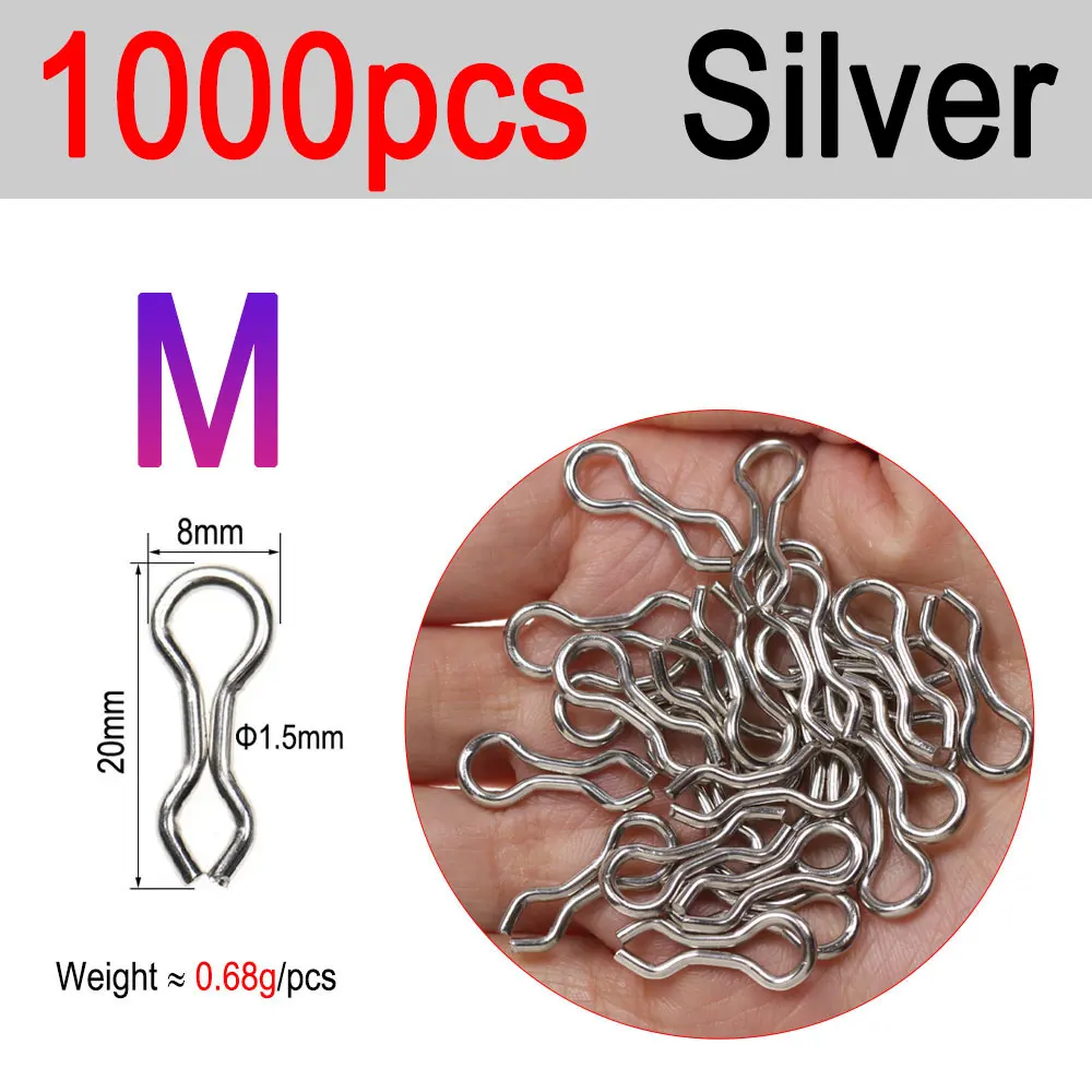 M 1000PCS Silver