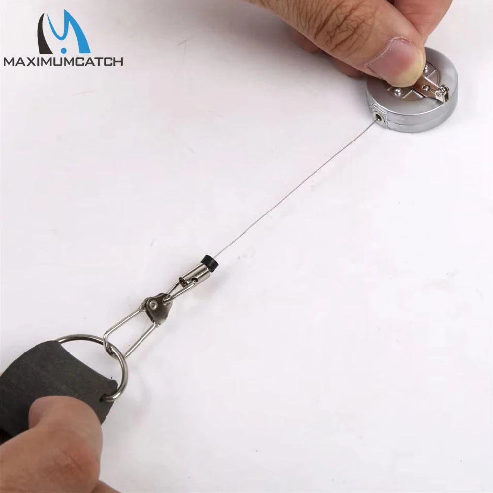 Maximumcatch Fishing Zinger – Clip retráctil para pesca con mosca - imagen 3
