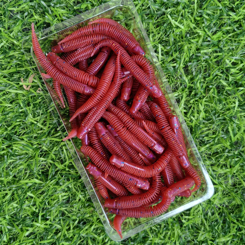 Estos vibrantes gusanos rojos son perfectos para mejorar su experiencia de pesca.