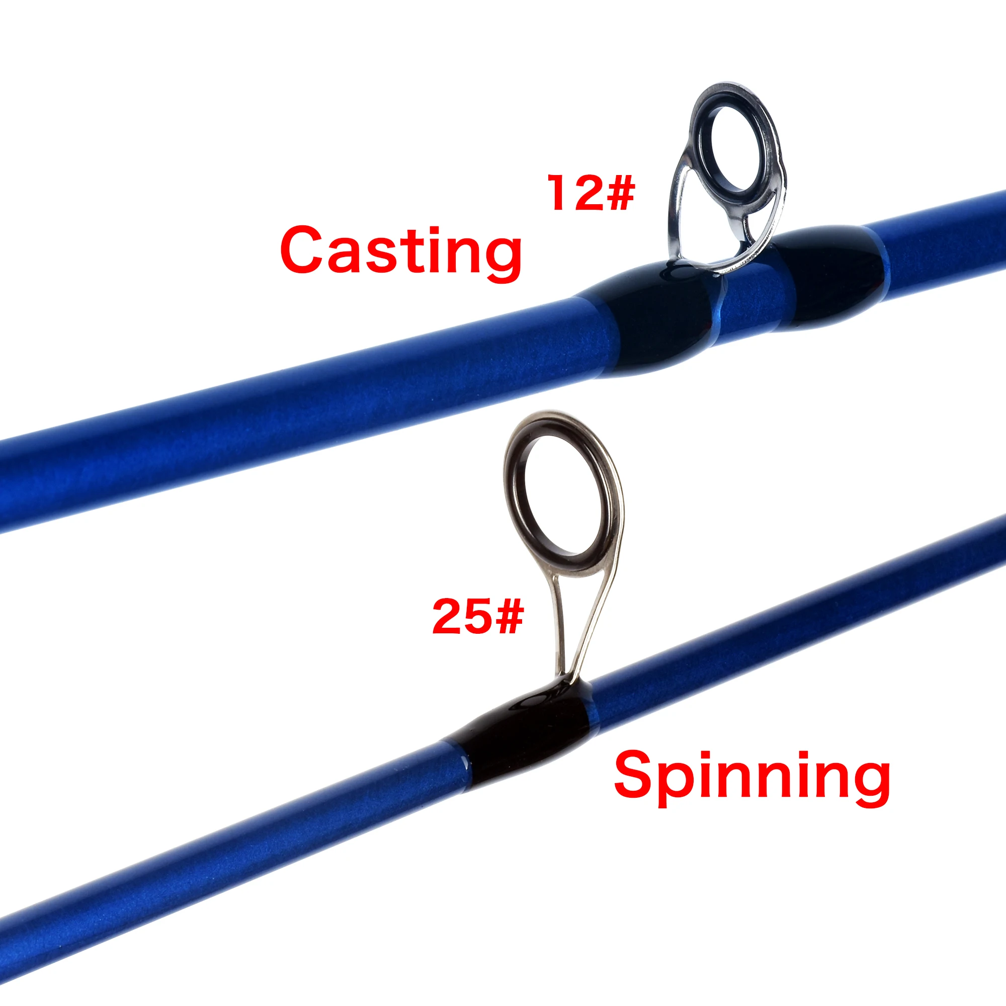 BIUTIFU-Mini caña de pescar telescópica giratoria, 1,8/2,1/2,4 m, para viajes, 3-30g, señuelo de carbono ultraligero, caña para trucha - imagen 4