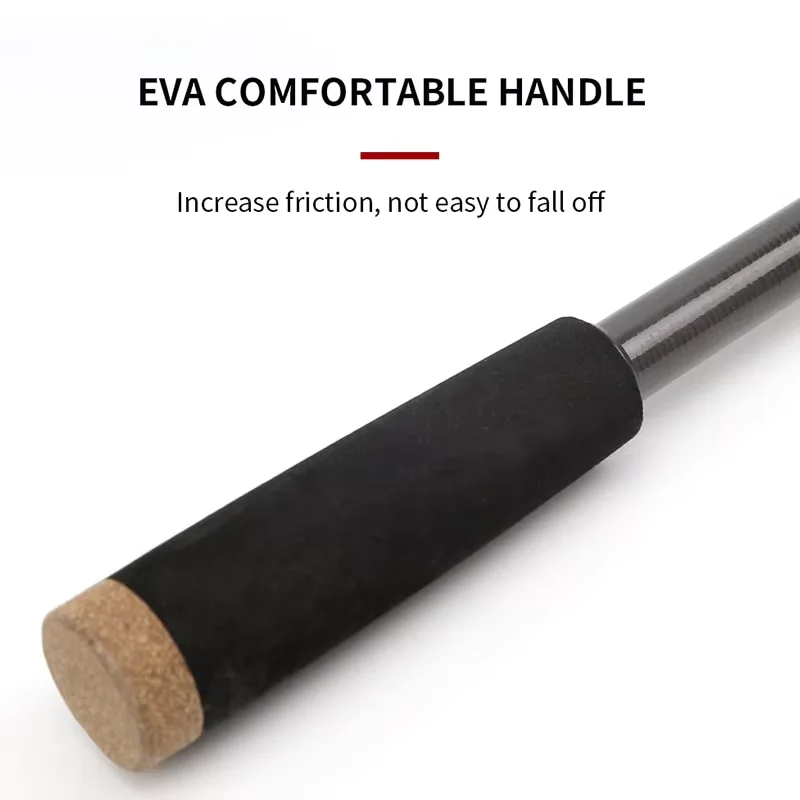 1 unidad de caña de pescar eléctrica, 3 secciones, 1,8 m, 2,1 m, caña de pescar giratoria, peso de línea, caña giratoria de pesca ultraligera - imagen 2