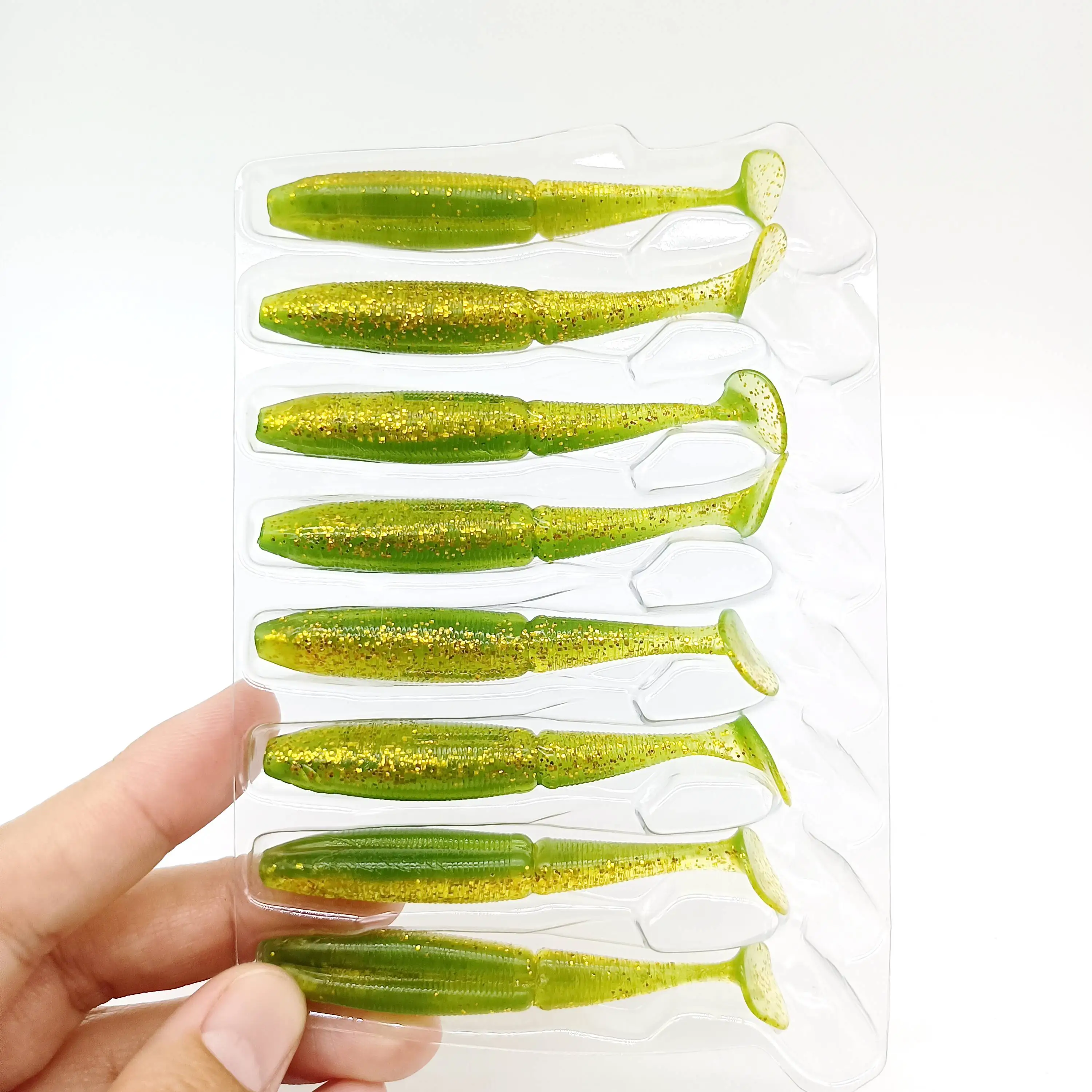 DUODUOYU 8 Uds TPE Señuelos de Pesca blandos 2,8g/70mm Swimbait cebo Artificial de silicona suave Leurre Souple Pesca aparejos de Pesca de camarones - imagen 2