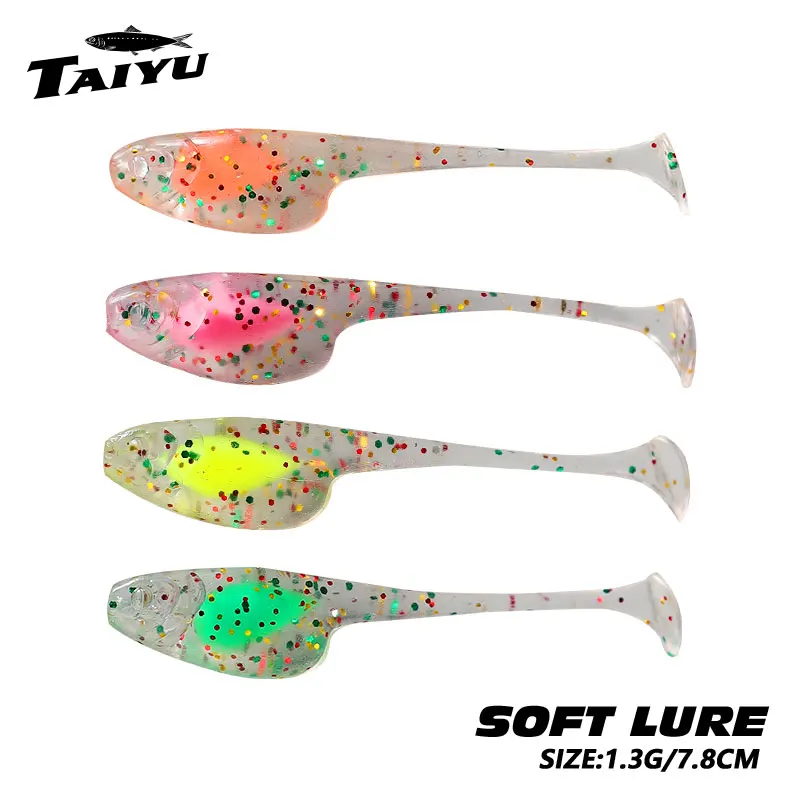 TAIYU Micro Gusano Biónico – Señuelos de Pesca Flotante TPE 5cm