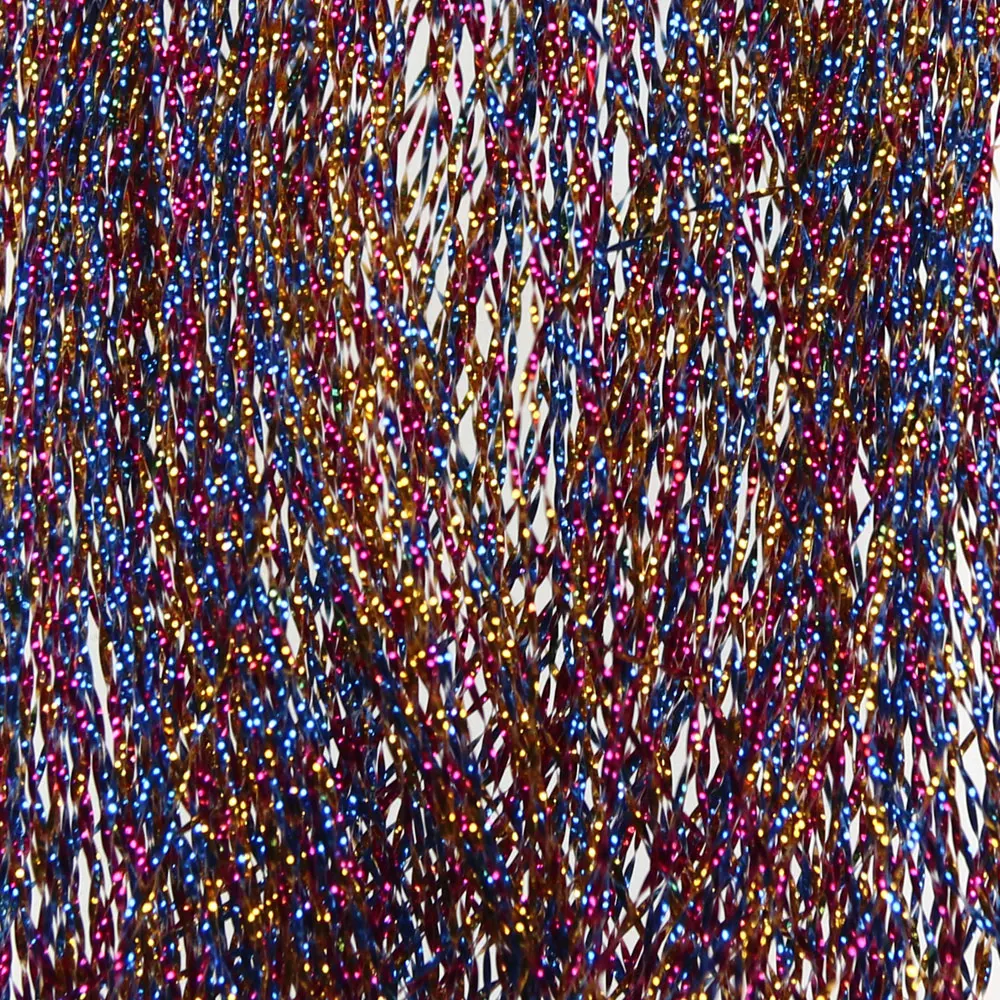 Bimoo-anzuelos para moscas ninfas, 14 paquetes de 7 colores variados, Flashabou, varios tonos para moscas, ninfas, Streamer, Sabiki