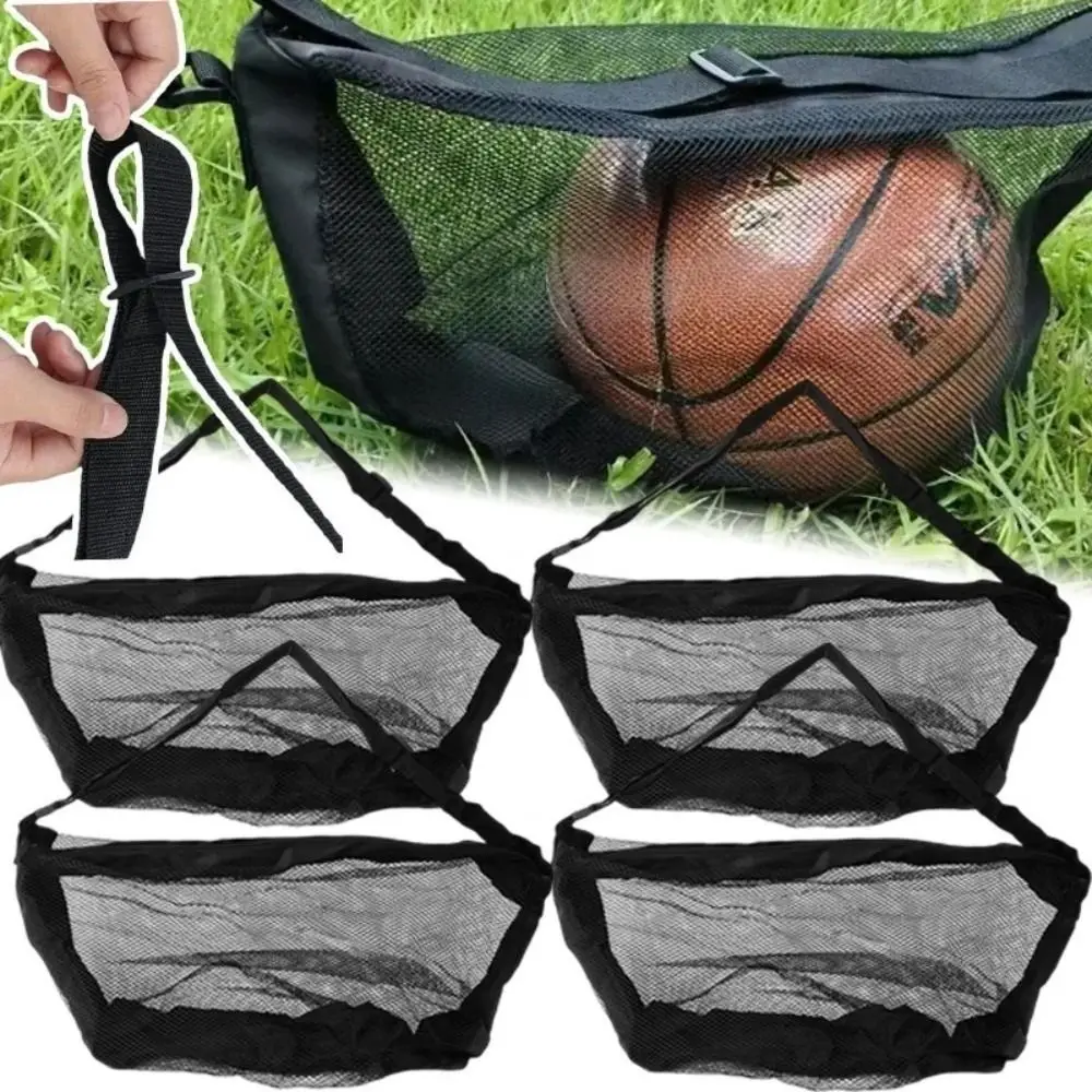 Nuevo Bolsa de baloncesto de gran capacidad, bolsa de red de tenis ajustable resistente al desgaste, bolsa cruzada de almacenamiento de fútbol para deportes al aire libre - imagen 3