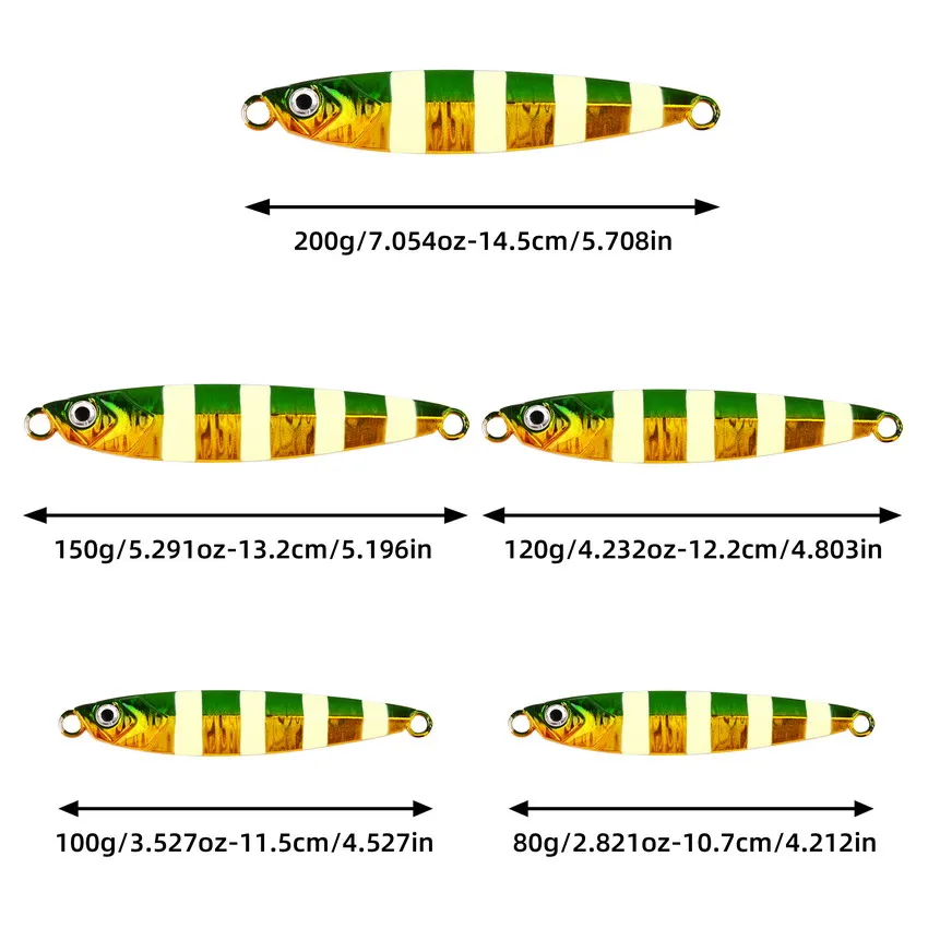 Señuelo de pesca de Metal fundido, 150G, 200G, cuchara para Jigging, plantilla brillante, aparejos de cebo Artificial, 1 unidad - imagen 2
