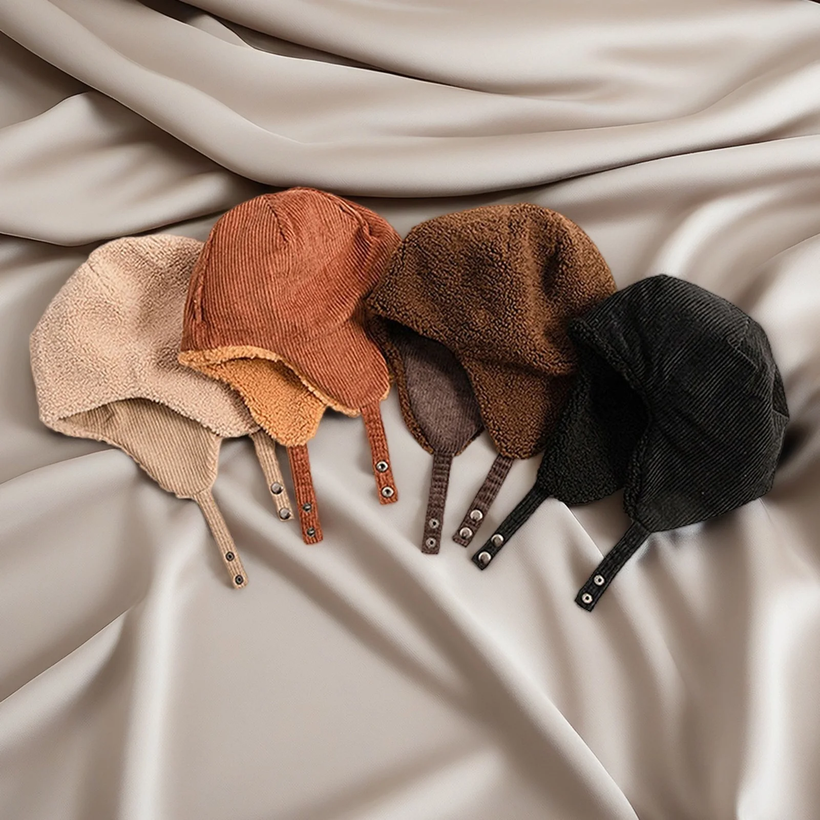 Gorro cálido de invierno para hombres y mujeres, gorro grueso de felpa a prueba de viento para ciclismo al aire libre, Camping, pesca, senderismo, gorro de terciopelo cálido - imagen 2