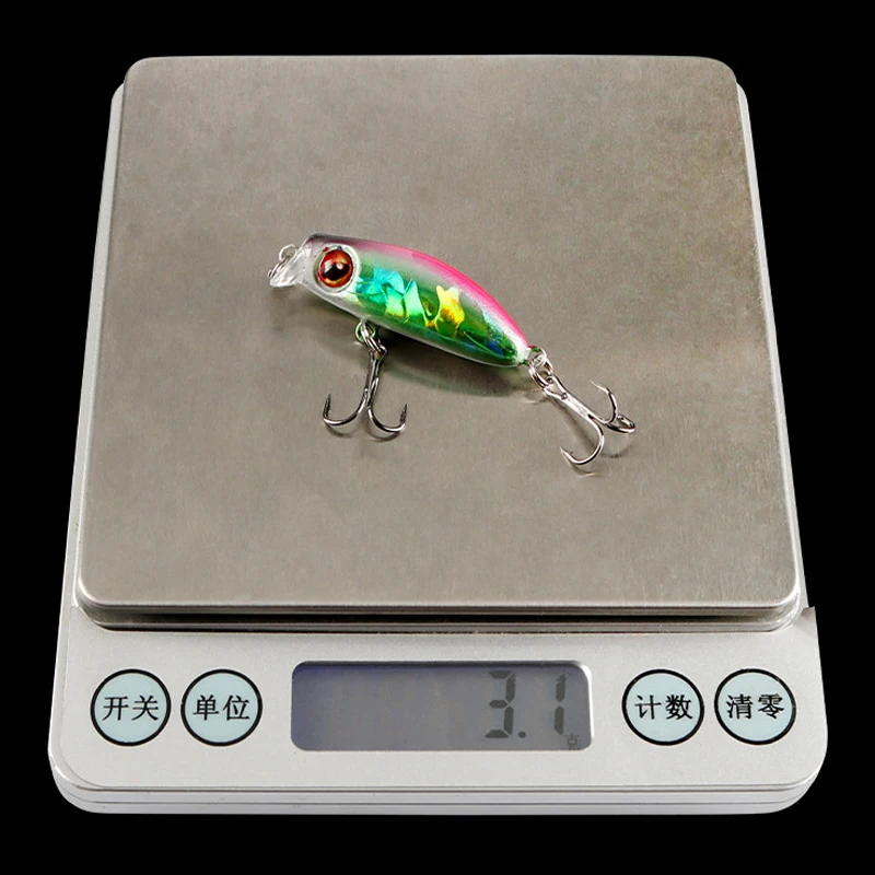 TAKEDO YH05 cebo Artificial 8 colores juego de Señuelos de Pesca hundimiento plástico Popper cebo de Pesca Mini Minnow Wobblers Señuelos de Pesca - imagen 5