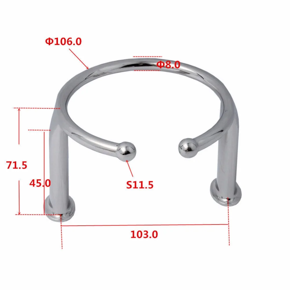 Portavasos de acero inoxidable 316, soporte multiusos para bebidas al aire libre, accesorios para barcos, RV, Golf, coche, Kayak - imagen 2