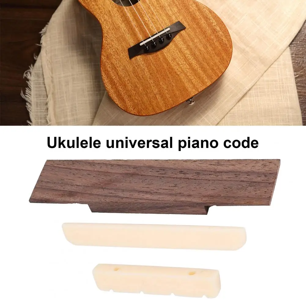 Ukelele de madera, cuello de ukelele, resonante de madera, bricolaje, asiento de cuello de ukelele resistente, guitarra de ukelele de 4 cuerdas, puente de palisandro - imagen 3