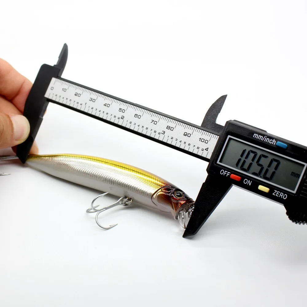 AOCLU Seabass Killer flotante Wobbler 105mm 17,9g 0,1-0,5 m cebo duro Minnow Jerk señuelo de pesca biónico transferencia de peso fundición larga - imagen 5