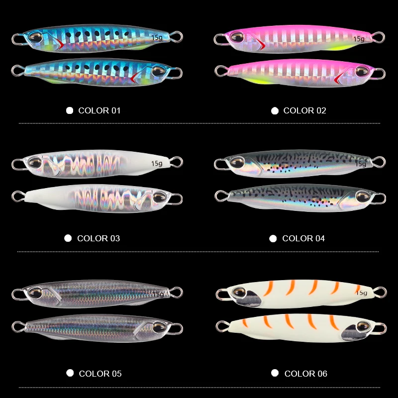 Señuelos de pesca con plantilla de Metal, trabajo mágico, 15g, 20g, 30g, 40g, 80g, plantilla de Metal, señuelo de pesca, fundición, cebo Artificial de agua salada, aparejos de pesca - imagen 5