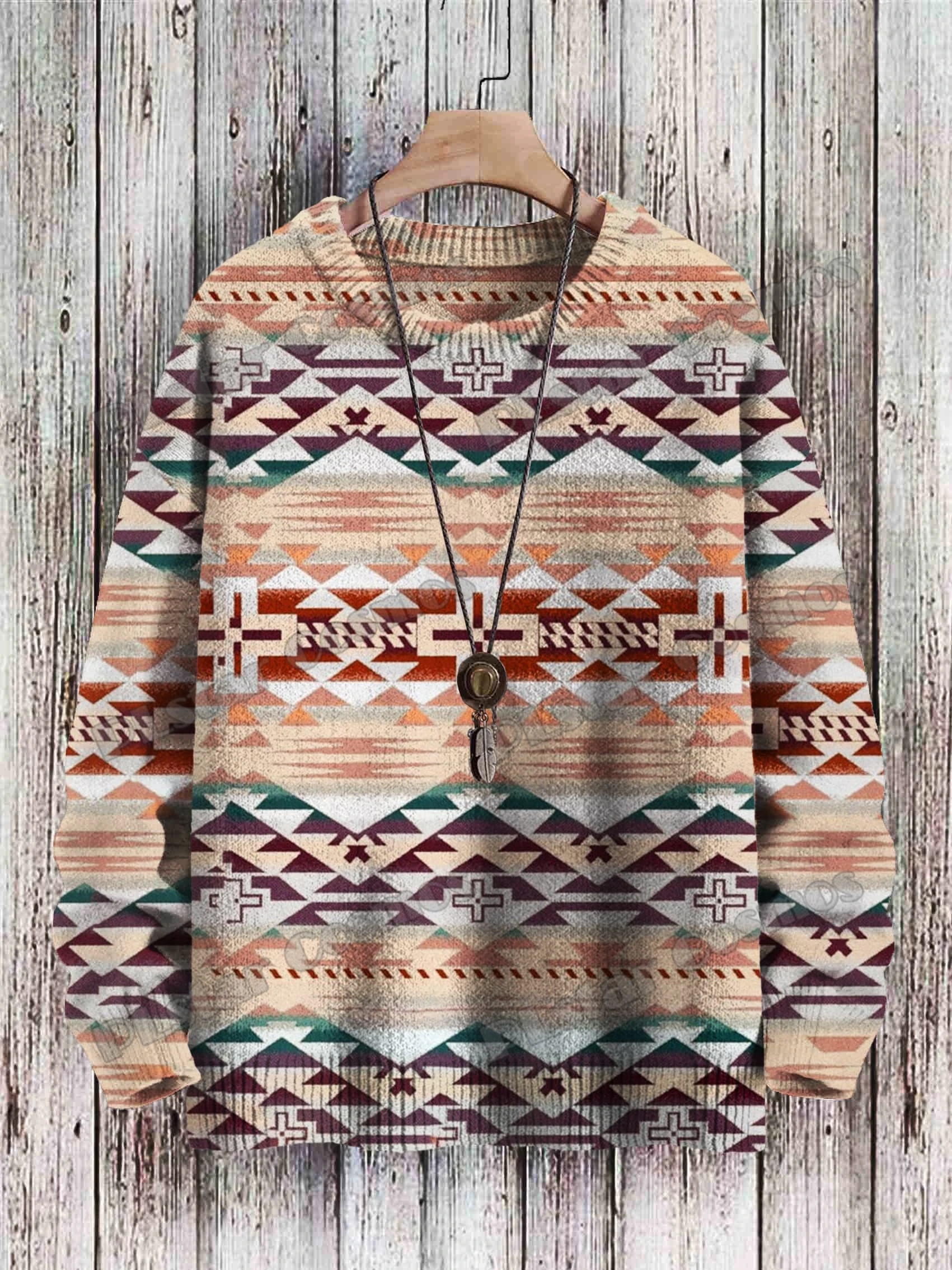 KMY29-suéter de punto informal para hombre y mujer, Jersey Retro con estampado 3D de murciélagos divertidos, cuello redondo, Invierno - imagen 3