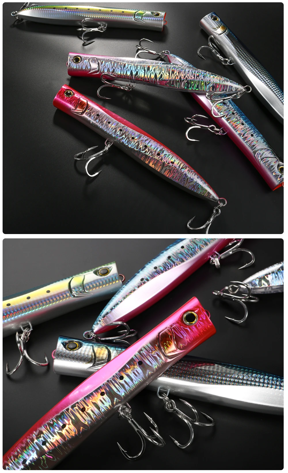 Colección de colores disponibles del JIGGING PRO