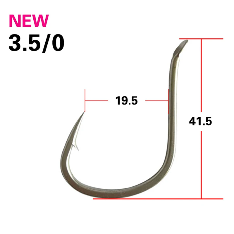 100 Uds anzuelos placa de hierro de acero rico en carbono Jigging lento océano barco agua salada suministros de Pesca en el mar gancho señuelo accesorios Pesca - imagen 5