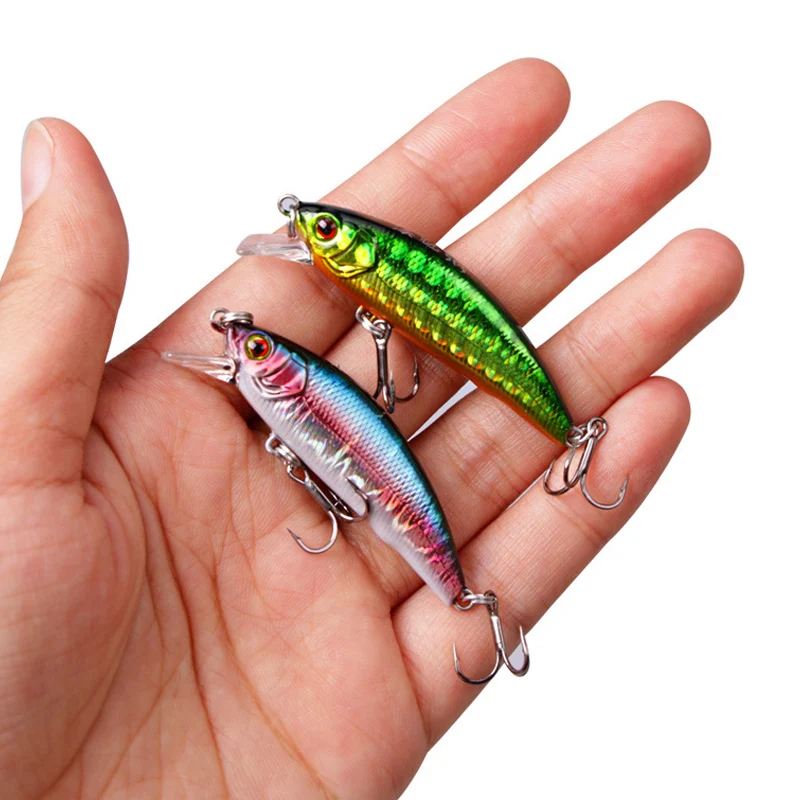 Señuelo de pesca de pececillo que se hunde, 50mm, 5g, cebos duros artificiales para trucha, Jerkbait, aparejos de corriente de fundición larga, 1 Uds. - imagen 2