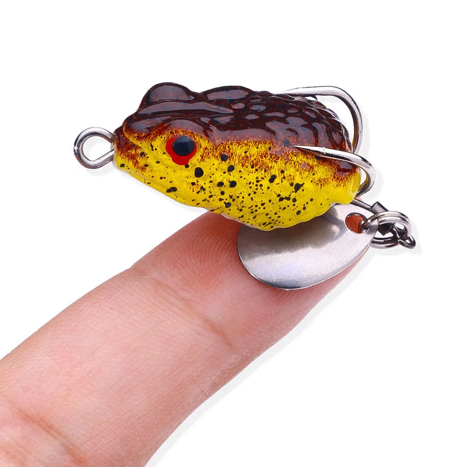 Señuelos de Pesca de rana blanda Topwater, Crankbait, cebo Artificial suave, aparejos Wobbler para pesca, 1 pieza - imagen 4
